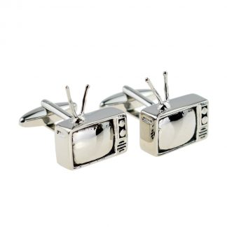 Retro Television with Aerial Cufflinks