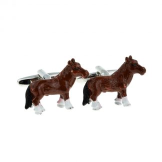 Shire Horse Design Cufflinks