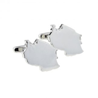 Outline Map of Tanzania Cufflinks
