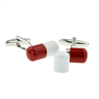 Screw Together Headache Pill Style Cufflinks