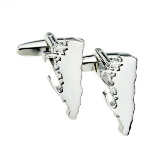 Outline Map of Gibraltar Cufflinks