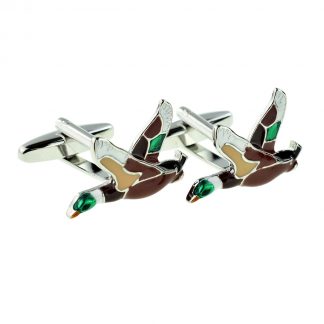 Full Colour Ducks in Flight Cufflinks
