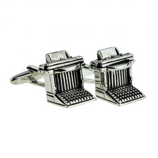 Retro Typewriter Design Cufflinks