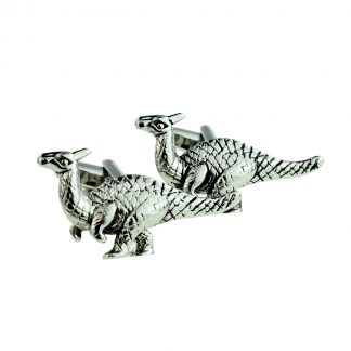 Parasaurolophus Dinosaur Design Cufflinks