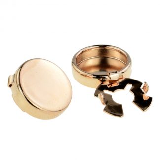 Rose Gold Plated Button Covers (engravable)