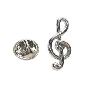 Treble Clef Lapel Pin Badge (AJTP64)