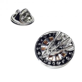 Dartboard & Darts Lapel Pin Badge (AJTP75)