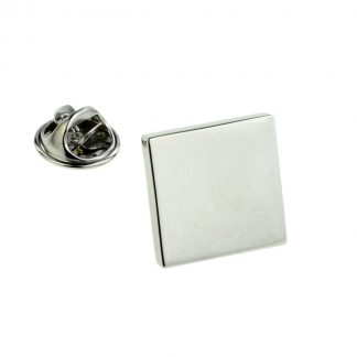Plain Square Lapel Pin Badge 17mm square