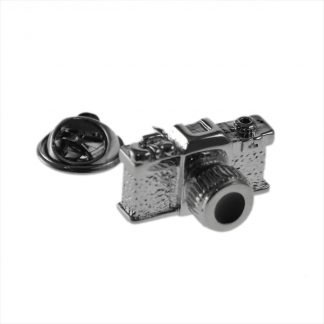 Polished Camera Lapel Pin Badge