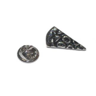 Italian Pizza Slice, Metal Lapel Pin Badge