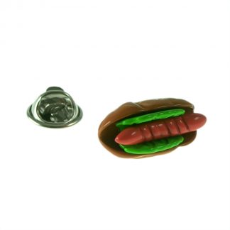 Coloured Hot Dog Desgn Lapel Pn Badge