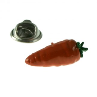 Orange Carrot Design Lapel Pin Badge
