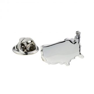 United States of America Outline Map Lapel Pin Badge
