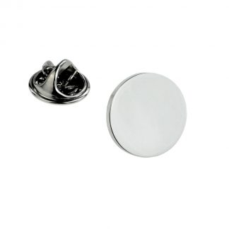 Plain Round 15mm Lapel Pin Badge