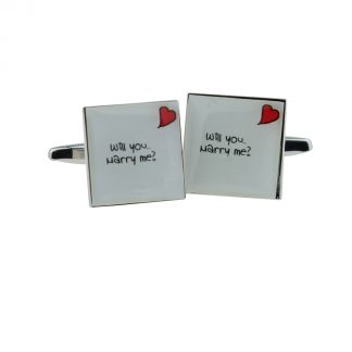 Will You Marry Me Wedding Cufflinks?