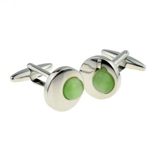 Green Circle Classic Cufflinks