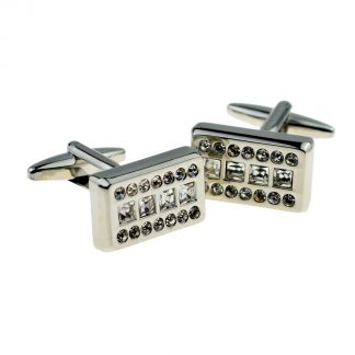 Crystals Bar Cufflinks