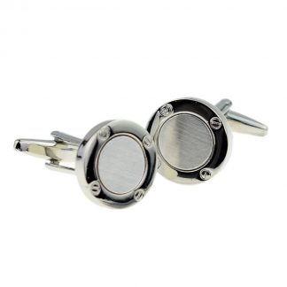 Porthole Style Cufflinks, Ship Sailing Nautical Boat Sea