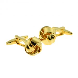 Gold Plated Knot Classic Cufflinks