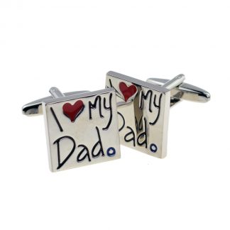 I Love My Dad Cufflinks for Fathers