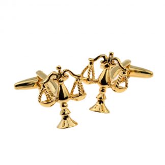 Gold plated Scales of Justice Cufflinks Lawyer, Masonic, Judge Solicitor Barrister