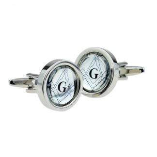 Silver Coloured Masonic Cufflinks
