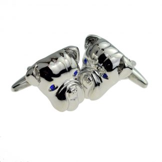 Bulldog Head Dog Pet Cufflinks