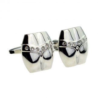 Crystal Thong Bikini Cufflinks
