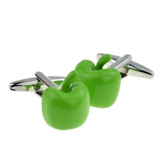 Green Apples Fruit Cufflinks