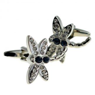 Dragonfly Crystal Cufflinks