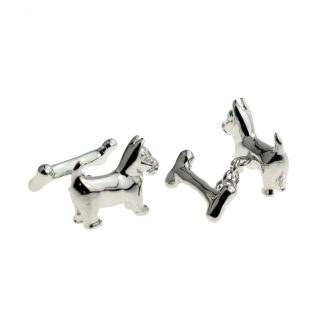 Dog & Bone Chain link Pet Cufflinks