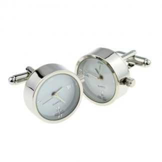 Roman Numerals Clock Watch Face Cufflinks