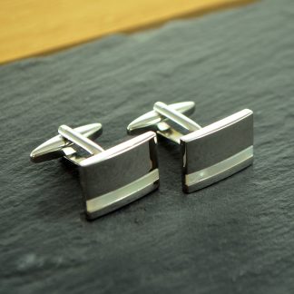 Rectangular Mother of Pearl Classic Cufflinks  (This Cufflink is Supplied UNBOXED)