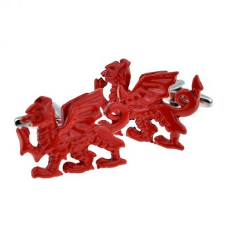 Wales Red Welsh Dragon Cufflinks