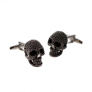 Studded Design 3D Skull Cufflinks