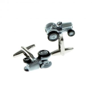 High Detailed Grey Farm Tractor Cufflinks