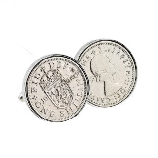 Polished Shilling Coin Cufflinks