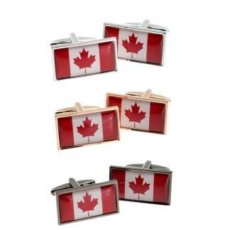 Canada Flag Cufflinks with border edge detail