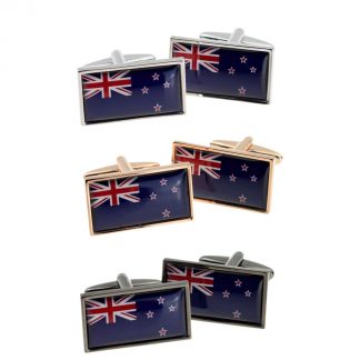 New Zealand Flag Cufflinks with border edge detail