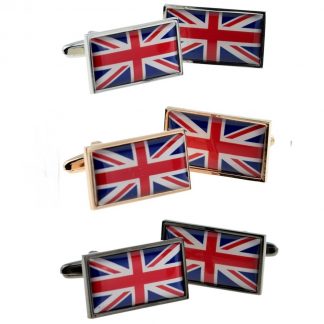 Union Jack Flag Cufflinks with border edge detail