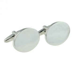 Deluxe Oval Cufflinks (20 x 16 x 3mm engravable)