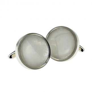 Encapsulated Salt 8th Anniversary Cufflinks