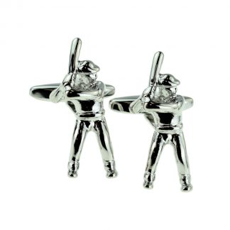 Standing Baseball Batter Sport Cufflinks