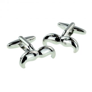 Cool turned down Corners Moustache Cufflinks