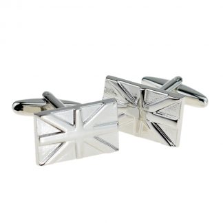 Value Saver Union Jack Flag Metal Relief Cufflinks