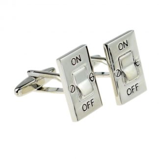 On/Off Switch Electricians Cufflinks
