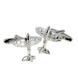 Spitfire Plane Aeroplane Aircraft War RAF Cufflinks