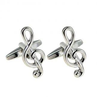 Value Saver Treble Clef Music Notes Cufflinks