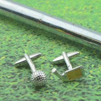 Golf Driver & Ball Sport Cufflinks