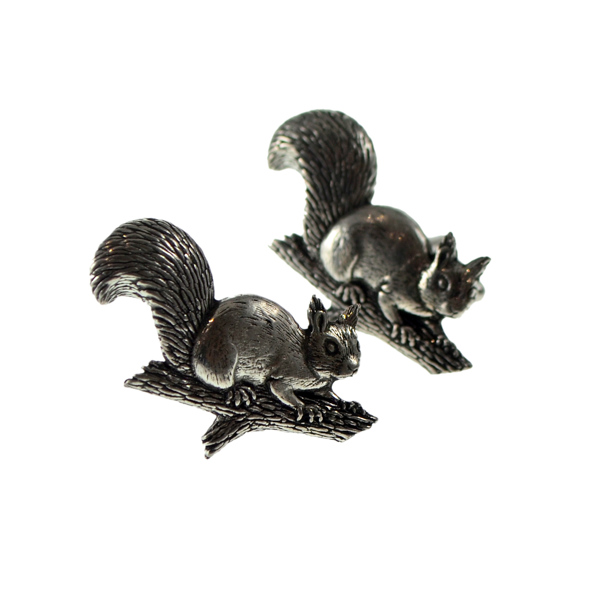 English Made Squirrel Pewter Cufflinks